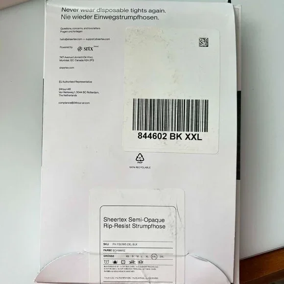 Sheertex Semi-Opaque Rip-Resistant Tights - Picture 2 of 3